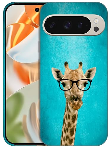 GlamCase - Hipster Giraffe bedruckte Hartschale für Pixel 9 Pro XL, Weiß von GlamCase