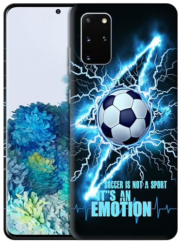 GlamCase Schutzhülle für Samsung Galaxy S20 Plus, Samsung Galaxy S20 Plus – Fußball (Fußball), bedruckt, schlanke Passform, niedlich, Kunststoff, Hartschale, Designer-Schutzhülle für Samsung S20 Plus von GlamCase