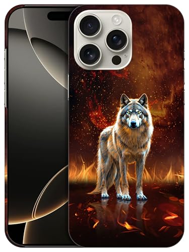 GlamCase - Wolf FiringPrinted PC Hülle für iPhone 16 Pro Max von GlamCase