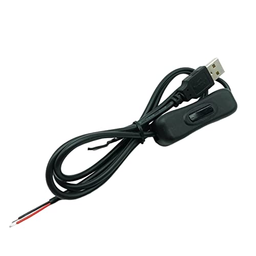 Glanhbnol 5V USB 2Pin 2-Draht Kabel Mit Schalter Geeignet Für 5V USB Lüfter LED Streifen Schreibtischlampen Schalterkabel Verlängerungskabel von Glanhbnol