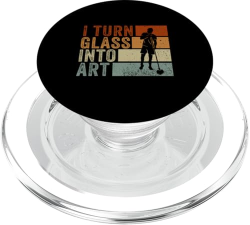 Ich mache aus Glas Kunst Glasbläser Glasbläser PopSockets PopGrip für MagSafe von Glassblowing Lover Glassblower Glassworker Graphic