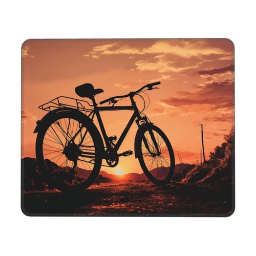 MousePad Kleines Mauspad mit rutschfester Gummiunterseite, Rennrad-Mauspads für Mann und Frau, Computer-Mauspad für kabellose Maus, Tastaturmatte, Gaming-Schreibtischunterlage für Zuhause von GlbnSHeric