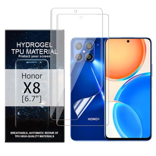 Glcrrpu 2 Stück Hydrogel Displayschutzfolie Film für Honor X8[6,7inch],Schutzfolie Flexible Hydrogel Folie Weich Transparente TPU,HD von Glcrrpu