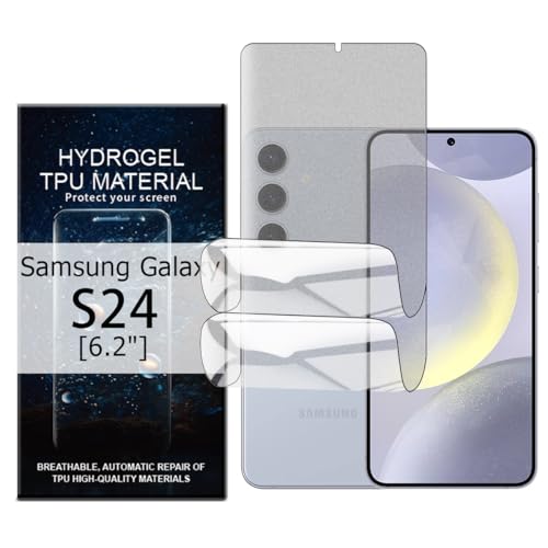 Glcrrpu 2 Stück Matt TPU Schutzfolie für Samsung Galaxy S24 5G[6,2inch],Folie Hydrogel Entspiegelte Displayschutzfolie,Display Blendschutz,Anti-Fingerabdruck,Anti-Kratzer von Glcrrpu