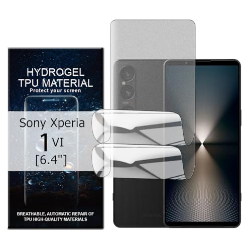 Glcrrpu 2 x matte TPU-Displayschutzfolie für Sony Xperia 1 VI [6,4 Zoll], Hydrogel-Folie, blendfrei, Anti-Fingerabdruck, kratzfest, 2 Stück von Glcrrpu