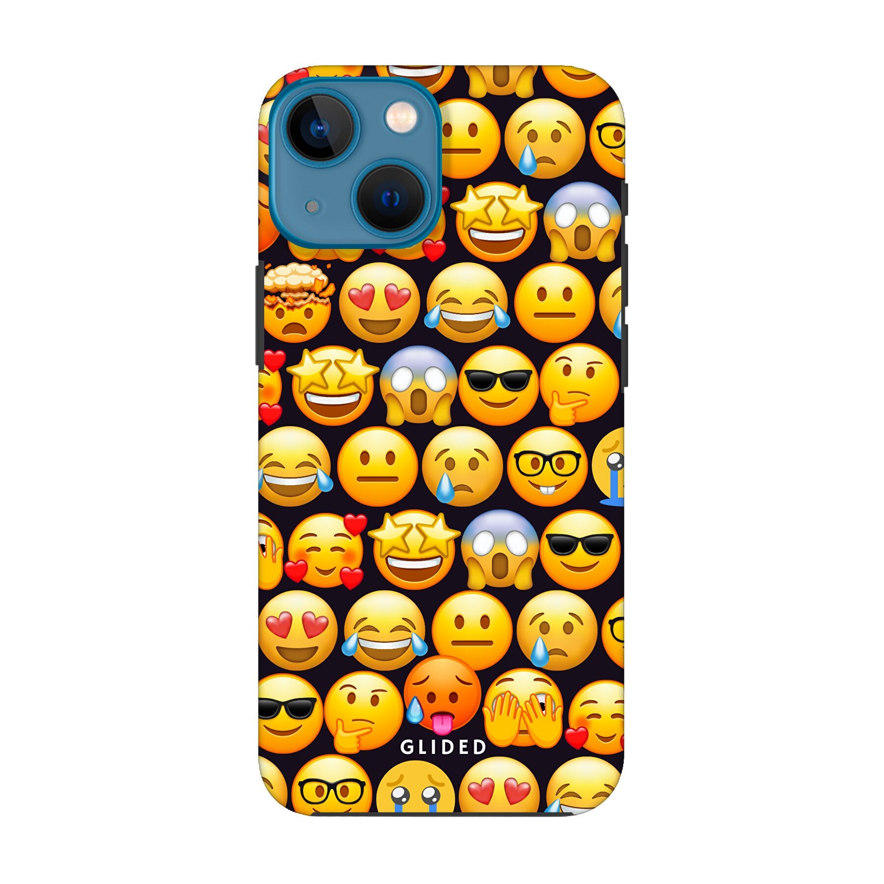 Emoji Town - iPhone 13 mini Handyhülle - Bumper case von Glided