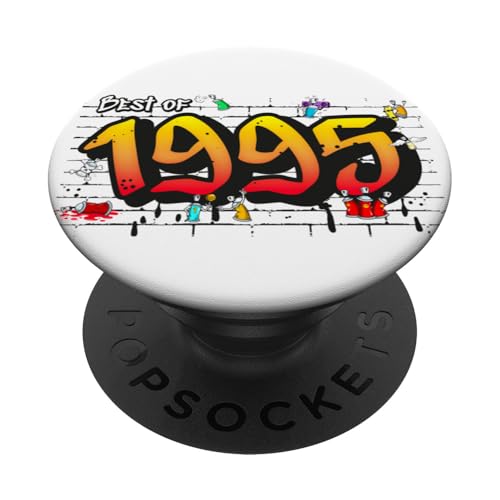 Best of 1995 Graffiti – 30 Years of Grunge Graffiti Vibe PopSockets Klebender PopGrip von Glitch Graffiti Style Graphic Design For Men Women