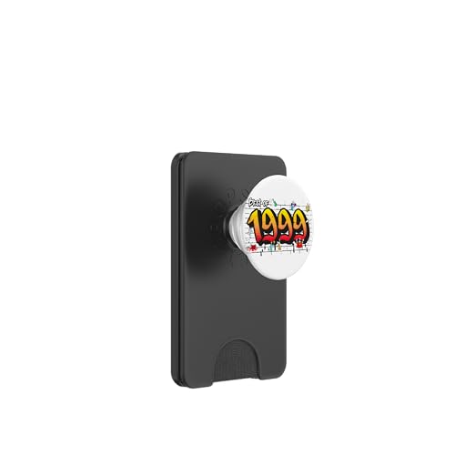 Legendary 1999 Graffiti – 26 Years of Street Swagger PopSockets PopWallet für MagSafe von Glitch Graffiti Style Graphic Design For Men Women