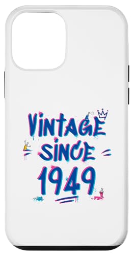 Vintage 1949 Graffiti Glitch - 76 Years of Hip-Hop Vibes Hülle für iPhone 12 mini von Glitch Graffiti Style Graphic Design For Men Women