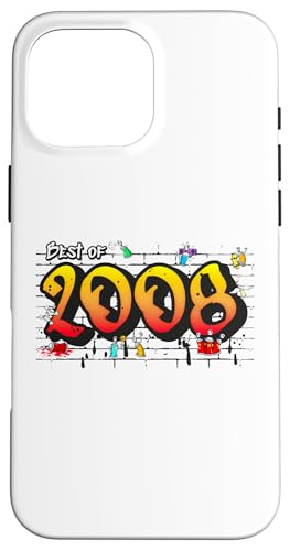 Vivid and Best since 2008 Graffiti – 17 Years of Bold Energy Hülle für iPhone 16 Pro Max von Glitch Graffiti Style Graphic Design For Men Women