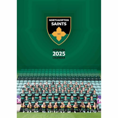 Northampton Saints Offizieller 2025 Rugby Union Wandkalender A3 von Global Merchandising Limited