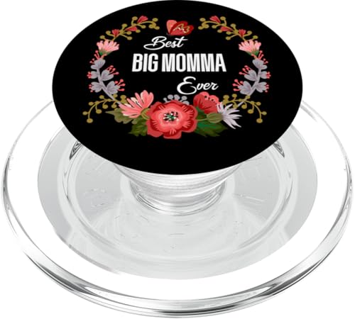 Best Big Momma Ever Orange Floral Fun Aunt Grandma Mom Geschenk PopSockets PopGrip für MagSafe von Glorious Grandma Names