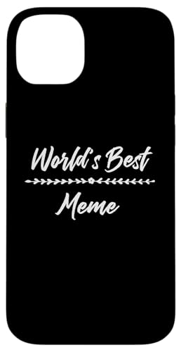 Hülle für iPhone 14 Plus World's Best Meme with Floral Accent Fun Mother Gift von Glorious Grandma Names