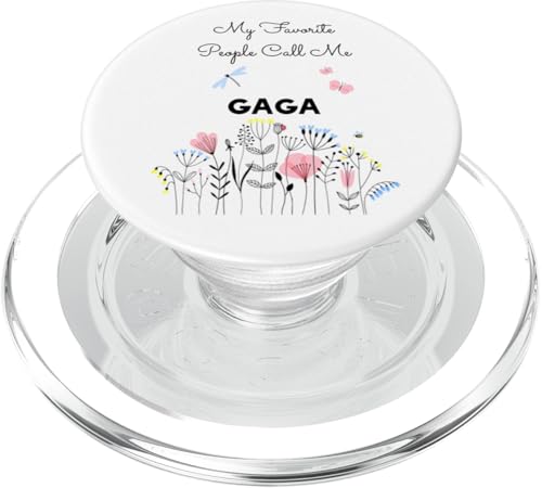 My Favorite People Call Me Gaga Floral Grandma Mom Geschenk PopSockets PopGrip für MagSafe von Glorious Grandma Names