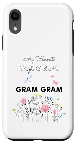 My Favorite People Call Me Gram Gram Floral Mom Oma Geschenk Hülle für iPhone XR von Glorious Grandma Names