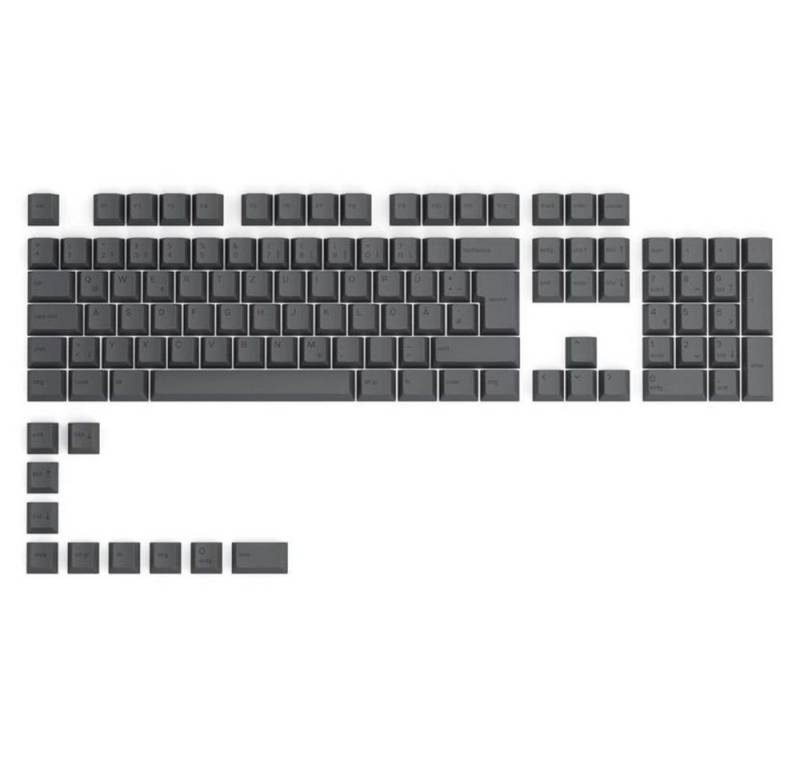 Glorious PC Gaming Race Tastatur-Tastenkappen GPBT Keycaps, 115 Tasten, deutsches Layout QWERTZ, Black Ash von Glorious PC Gaming Race