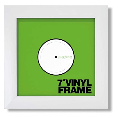 Glorious Vinyl Frame Set 7" White - 3x Vinyl Cover Rahmen für 7"-Schallplatten, Einstellbare Halterung zur Aufhängung, Alternativer Klappmechanismus, weiß von Glorious