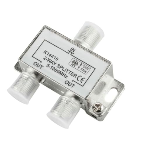 2-Wege-Verteiler, 5-1000 MHz, ideal zum Teilen von TV-Signalen und Antennen, optimiert den Empfang auf Mehreren Geräten. 2-Wege-Verteiler, 5-1000 MHz, ideal zum Teilen von TV-Signalen und Antennen, optimiert den Empfang auf Mehreren Geräten. von Glowster