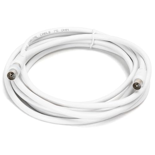 Glowster 3-m-TV-Kabel (Stecker auf Stecker) RG6U mit Zubehör von Glowster