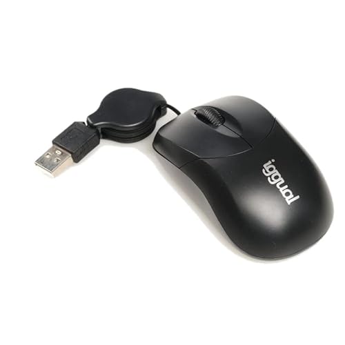 Glowster Einziehbare Maus, 800 DPI, Schwarz, kompaktes Design, ideal für den täglichen Gebrauch und Laptop, Arbeit und Spaß. Glowster Einziehbare Maus, 800 DPI, Schwarz, kompaktes Design, ideal für den täglichen Gebrauch und Laptop, Arbeit und Spaß. von Glowster