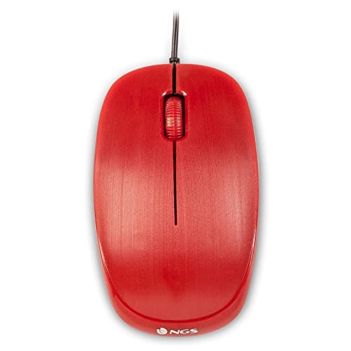 Glowster Optische Maus mit Kabel 1000 DPI, Rad, Standardgröße, Rot – ideal für Büro und Spiele. Glowster Optische Maus mit Kabel 1000 DPI, Rad, Standardgröße, Rot – ideal für Büro und Spiele. von Glowster