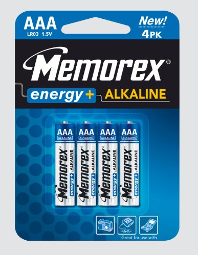 Memorex AAA Alkaline Batterien, 4 Stück von Glowster