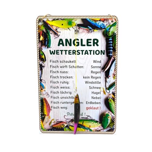 Anglergeschenk Angler Wetterstation - Geschenk für Angler - Gluecksfish von GluecksFish