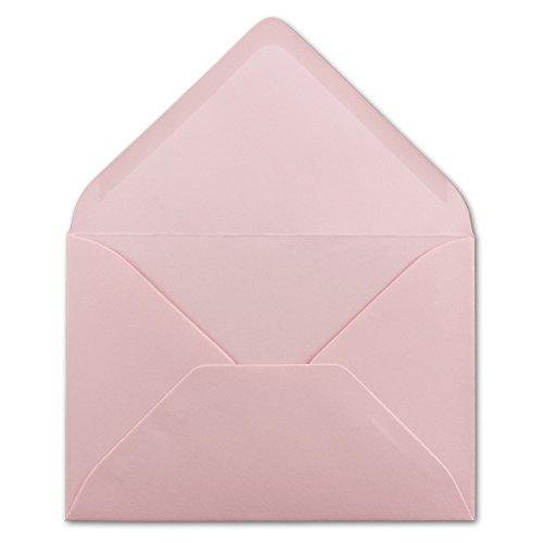 1000 DIN C6 Briefumschläge Rosa - 11,4 x 16,2 cm - 120 g/m² Nassklebung Brief-Hüllen ohne Fenster für Einladungen von Ihrem Glüxx-Agent von Glüxx Agent