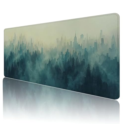 Gaming Mauspad Rosa Mousepad XXL 1800x900 mm einfach zu reinigen,Maschinenwaschbar Mouse pad Blau Großer Erweiterter Schreibtischunterlage Mouse mat, Verbessert Präzision und Geschwindigkeit, K-48 von Gmeignl