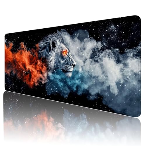 Gaming Mauspad Rot Mousepad XXL 1800x900 mm einfach zu reinigen,Maschinenwaschbar Mouse pad Schwarz Großer Erweiterter Schreibtischunterlage Mouse mat, Verbessert Präzision und Geschwindigkeit, O-50 von Gmeignl