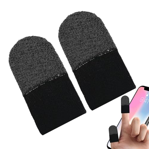 Gmokluytw Mobile -Fingerhülse, 2 Stück, schweißhemmende, atmungsaktive Fingerhülsenhandschuhe, Touch-Finger-Daumenhülse, atmungsaktive Pro-Fingerhandschuhe, Controller-Finger-Daumenhülse für Handys von Gmokluytw