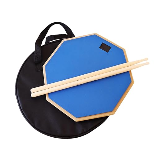 Gmokluytw Schlagzeug-Pad und Sticks – 30,5 cm (12 Zoll) Schlagzeug-Pad, tragbares Schlagzeugtaschen-Set mit Drumsticks, Aufbewahrung von Drumsticks, rutschfest, leicht, Schlagzeug-Pad-Set für von Gmokluytw