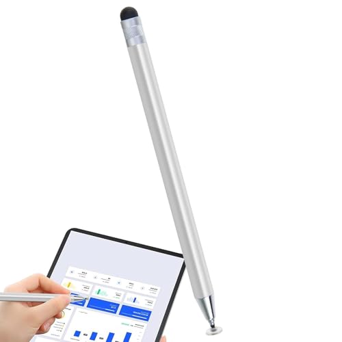 Gmokluytw Silikonstifte für Touchscreens,Silikon-Touchstift - Disc Doppelkopf-Touchscreen-Stift | Doppelkopf-Touch-Schreibstift für Unterhaltung, Arbeit, Studium, Malen von Gmokluytw