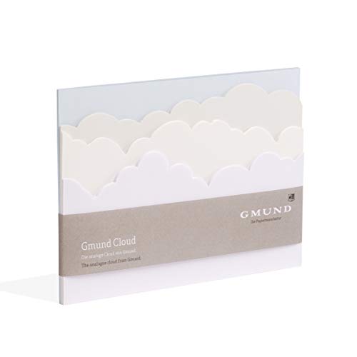 Gmund Papier Notizblock 36 Blatt gestanzt (Cloud 21,2 x 14,8 cm, 14,8 x 21 cm) von Gmund Papier