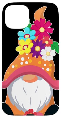 Hülle für iPhone 15 Plus Garden Gnome With Flowers For Women Floral Summer von Gnomie Gifts For Garden Gnome Lovers