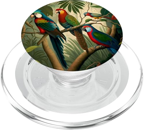 Bunte tropische Vögel im Dschungel-Design PopSockets PopGrip für MagSafe Bunte tropische Vögel im Dschungel-Design PopSockets PopGrip für MagSafe von Gnosis Picture Archive