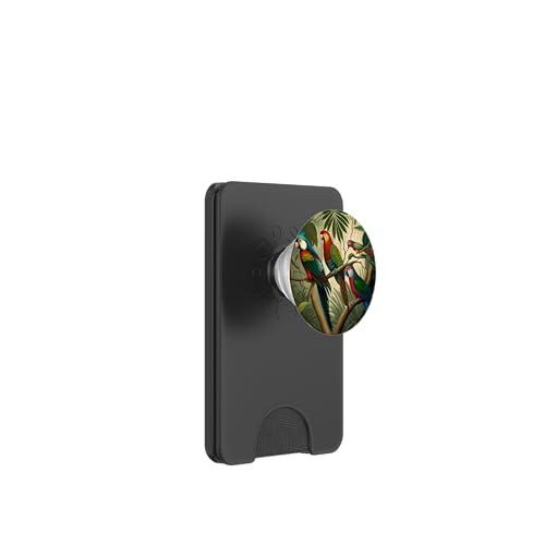 Bunte tropische Vögel im Dschungel-Design PopSockets PopWallet für MagSafe Bunte tropische Vögel im Dschungel-Design PopSockets PopWallet für MagSafe von Gnosis Picture Archive