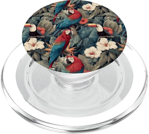 Tropisches Design mit Ara und Tukan PopSockets PopGrip für MagSafe Tropisches Design mit Ara und Tukan PopSockets PopGrip für MagSafe von Gnosis Picture Archive