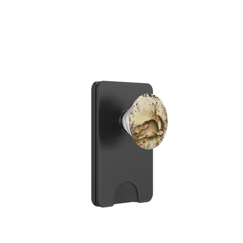 Vintage Bunny Kaninchen mit floralem Grafik-Haustier-Design PopSockets PopWallet für MagSafe Vintage Bunny Kaninchen mit floralem Grafik-Haustier-Design PopSockets PopWallet für MagSafe von Gnosis Picture Archive