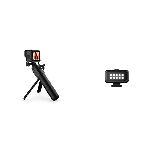 GoPro Volta (Vielseitiger Griff, Ladegerät, Stativ und Fernbedienung) – Offizielles GoPro-Zubehör, APHGM-001-EU, Black & Light Mod - Kompaktes wiederaufladbares wasserdichtes USB-C LED-Licht von GoPro