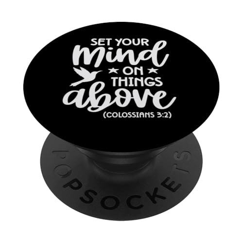 Denke über Dinge nach, die über der religiösen christlichen Philosophie liegen PopSockets mit austauschbarem PopGrip von God is Good Christian Gifts and Apparel