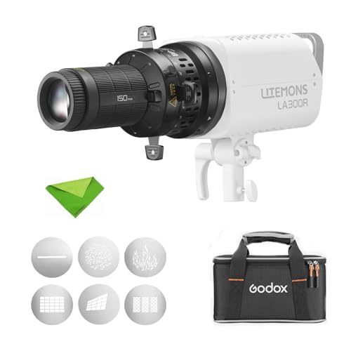 Godox BP150 Kit-LED-Projektionsbefestigung, 150-mm-Objektiv, EF-Objektivhalterung, BP-SE für Flache Kopfbowens Videolichter für Godox LA150R, LA200R, LA300R, LA300BI Godox BP150 Kit-LED-Projektionsbefestigung, 150-mm-Objektiv, EF-Objektivhalterung, BP-SE für Flache Kopfbowens Videolichter für Godox LA150R, LA200R, LA300R, LA300BI von Godox