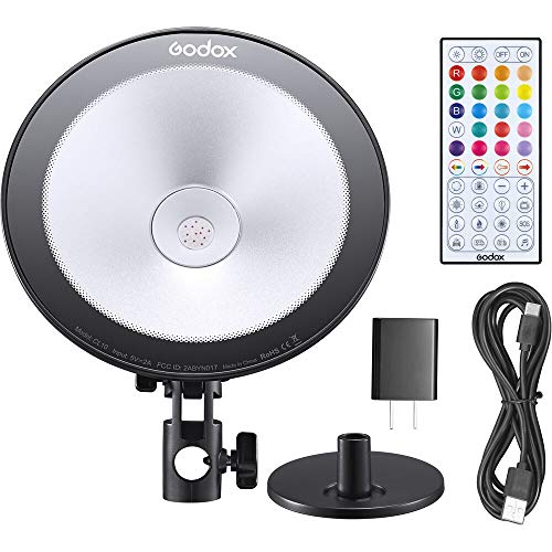 Godox CL10 RGB Ambient LED Light - 36.000 Farben, 29 Effekte - App-Steuerung - Kompakt & Leise - USB C von Godox