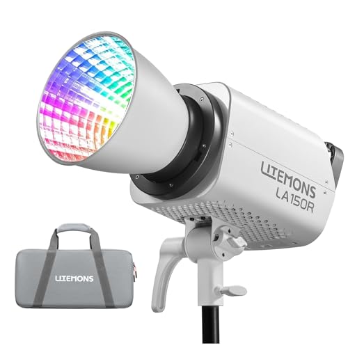 Godox Litemons LA150R K1 RGB LED Videoleuchte CCT 150W 1800K-10000K Bowens Halterung mit NFC-Unterstützung App Control CRI 95+ TLCI 94+ von Godox