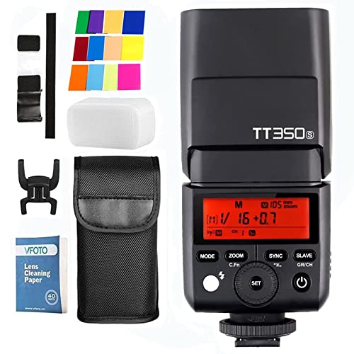 Godox TT350S 2.4G HSS 1/8000s TTL II GN36 Blitz-Blitzlichtkamera Kompatibel für Sony A7R A7S A7RII A7S A7RII A6300 A6000 DSLR-Kamera (TT350S) von Godox