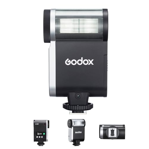 Godox iA32 Kamerablitz GN15 Kamera Speedlite Einstellbarer Blitzkopf 8 Leistungsstufen Manuelle/Automatik-Modi Blitzschuh mit Einzelkontakt für Canon, Nikon, Sony, Fuji und Olympus DSLR-Kamera von Godox