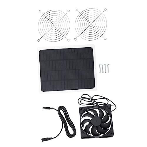 Gogogmee 1 Satz Haustier-fan Usb-solarpanel-lüfter Usb-c-lüfter Für Solarenergie Kleiner Hundezwinger Tragbare Ventilatoren Mini-lüfter Solar Einkristallines Silizium Black von Gogogmee