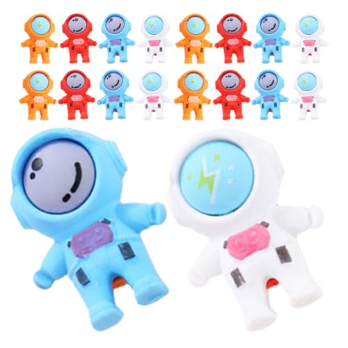 Gogogmee 18 Stück Cartoon-mini-astronauten-radiergummis Für Kinder, Niedliche Weltraum-radiergummis, Klassenzimmer-preise, Lustige Bleistift-radiergummis Für Schul- Und Klassenzimmerbedarf von Gogogmee