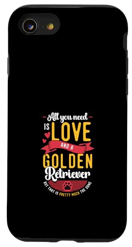 Hülle für iPhone SE (2020) / 7 / 8 Golden Retriever Hunderasse Golden Retriever von Golden Retriever Dog Lover Designs