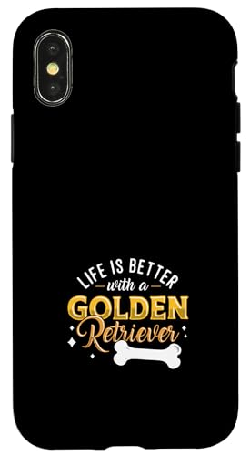 Hülle für iPhone X/XS Golden Retriever Hunderasse Golden Retriever von Golden Retriever Dog Lover Designs